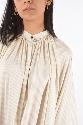Camicia Gessata LAWLEE con Maniche a Pipistrello