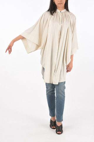 Camicia Gessata LAWLEE con Maniche a Pipistrello