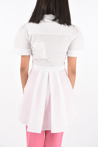 Peplo Shirt with Hidden Buttoning