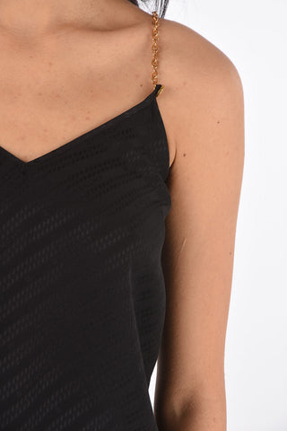 Chain Strap Silk Top