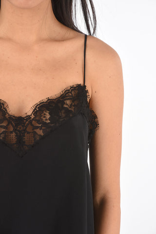 Lace Edged Silk Top