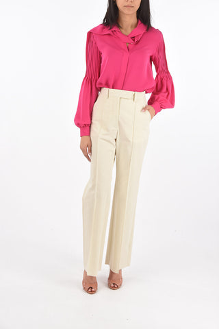 Front Pleated FLARED Cotton Pants