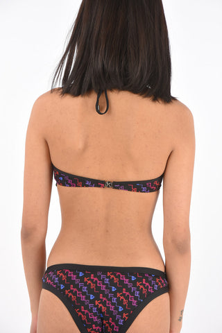 Printed Bandeau Bikini Top