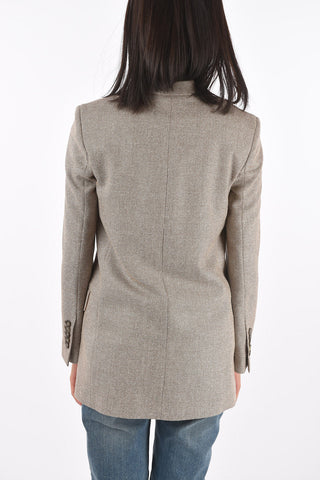 Blazer 1 Bottone in Lana con Rever a Lancia