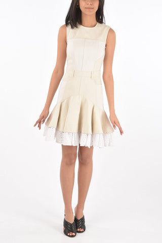 Denim Muumuu Dress with Sangallo Bottom