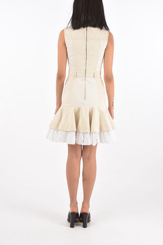Denim Muumuu Dress with Sangallo Bottom