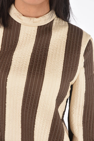Back Zipped LIFE Quilted Blouse