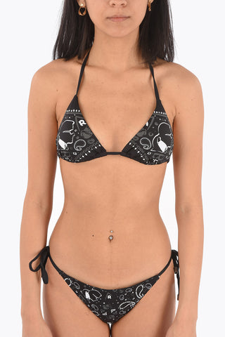 Printed Triangle Bikini Top