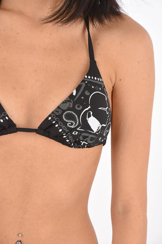 Printed Triangle Bikini Top