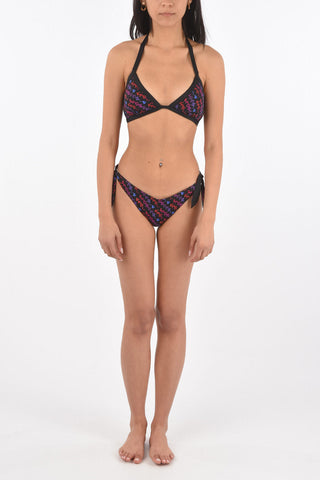 Printed Triangle Bikini Top