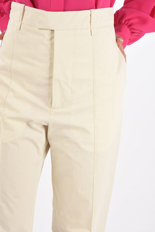 3 Pocket Front Pleated Cotton Pants