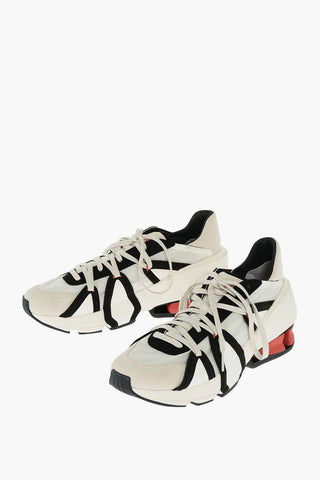 Y-3 YOHJI YAMAMOTO leather and fabric SUKUI III sneakers
