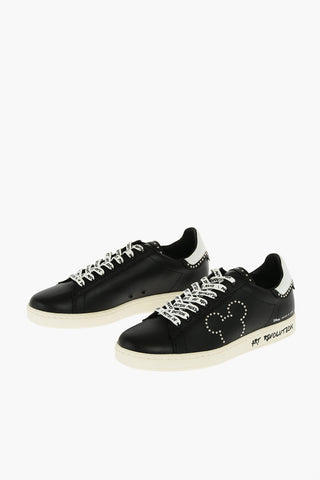 DISNEY leather ACTION sneakers with studs details