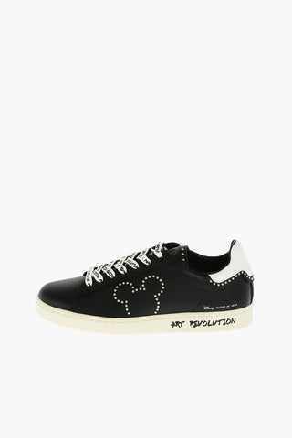 DISNEY leather ACTION sneakers with studs details
