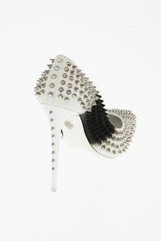 Decolletè DECO SPRAY in pelle con borchie 13cm