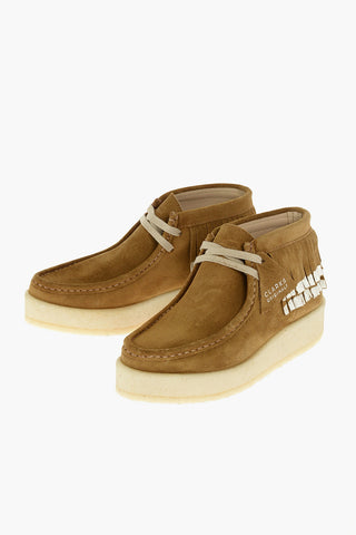 suede leather ARIADNE CRAFT wallabee boots with fringe