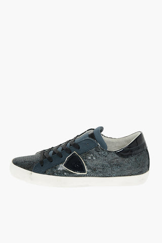 sequined leather LAS VEGAS sneakers