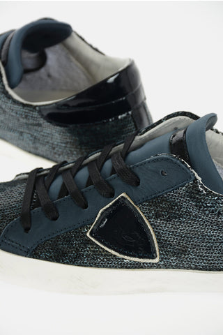 sequined leather LAS VEGAS sneakers