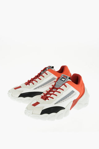leather and fabric SMASHER sneakers