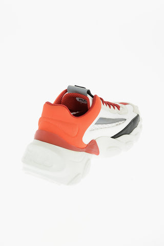 leather and fabric SMASHER sneakers