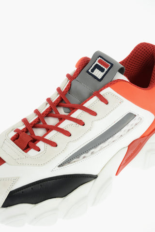 leather and fabric SMASHER sneakers