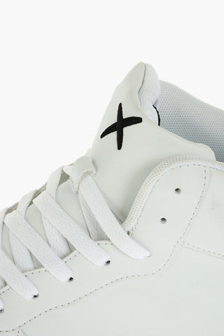 faux leather high top sneakers with lights in the sole