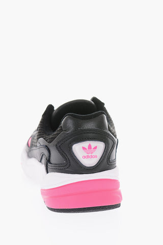 leather and fabric FALCON W sneakers
