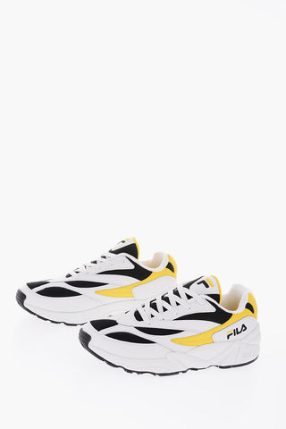 leather and fabric V94M LOW sneakers