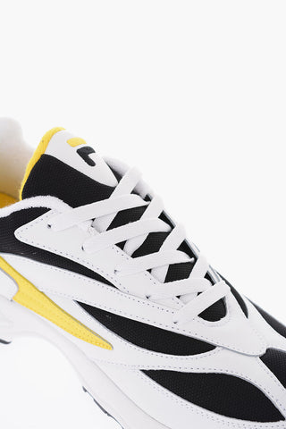 leather and fabric V94M LOW sneakers