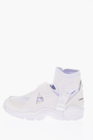 COMME DES GARCONS HOMME PLUS Faux Leather NIKE AIR CARNIVORE HighTop Sneakers with Touch Strap Fastening