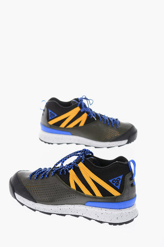 leather and fabric OKWAHN II sneakers