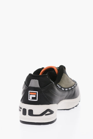 Leather and fabric DSTR97 sneakers