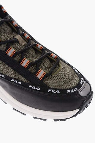 Leather and fabric DSTR97 sneakers