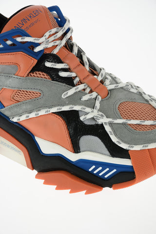 205W39NYC sneakers STRIKE 205 in pelle e tessuto