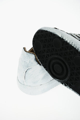 MM22 painted effect leather sneakers