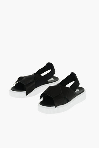 sandali LEA in pelle e tessuto