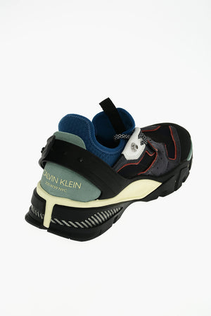 205W39NYC leather and fabric CARLOS 10 sneakers