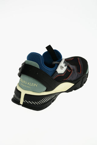 205W39NYC leather and fabric CARLOS 10 sneakers