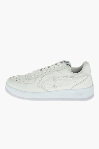 leather sneakers