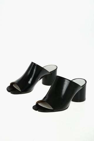 MM22 6.5cm leather TABI Mules