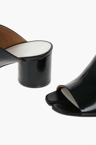 MM22 6.5cm leather TABI Mules