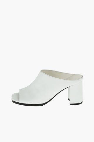 9cm leather open toe mules