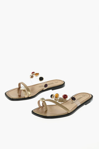 sandali infradito SALEM glitter in pelle 