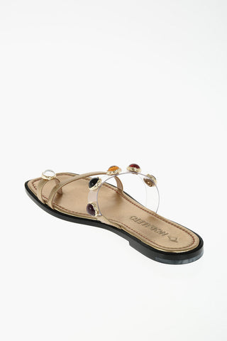 sandali infradito SALEM glitter in pelle 