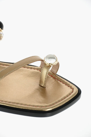 sandali infradito SALEM glitter in pelle 