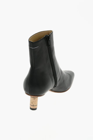 MM6 5.5cm leather Booties