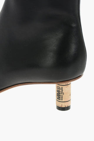 MM6 5.5cm leather Booties