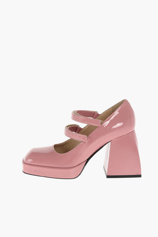 9.5cm patent leather Chunky Heel BULLA BABIES Pumps