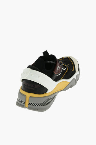 205W39NYC leather and fabric CARLOS 10 sneakers