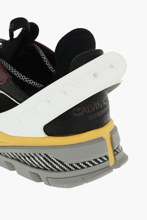 205W39NYC leather and fabric CARLOS 10 sneakers